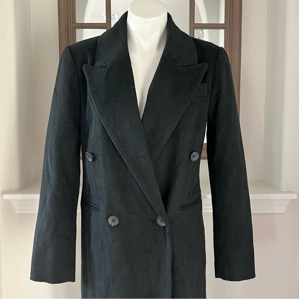 NEW Avec Les Filles ColorBlock Trench Coat, Black Red Camel Size S Retail ~ $500 - Picture 6 of 17